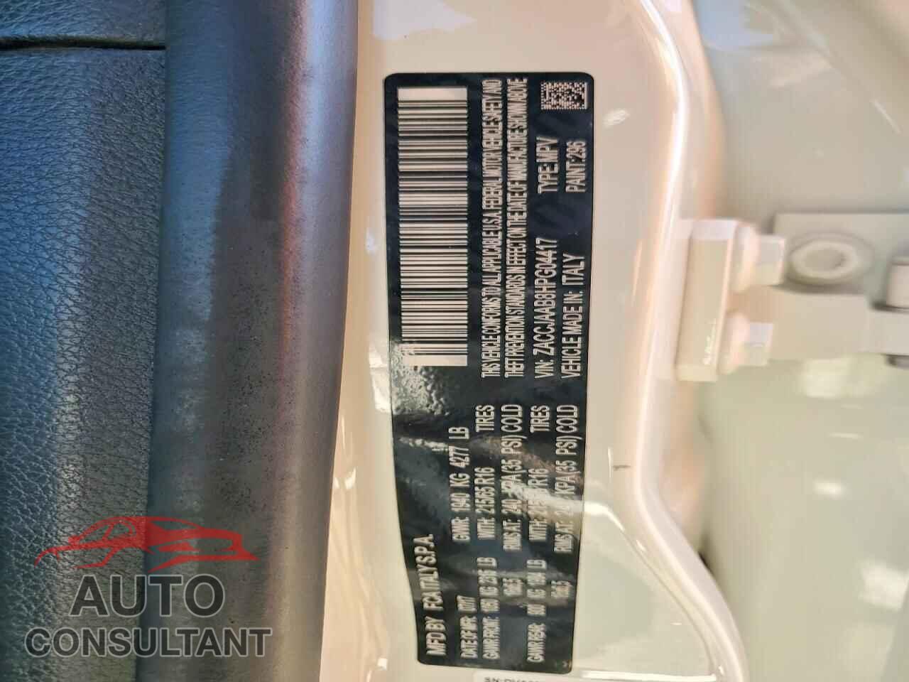 JEEP RENEGADE 2017 - ZACCJAAB8HPG04417