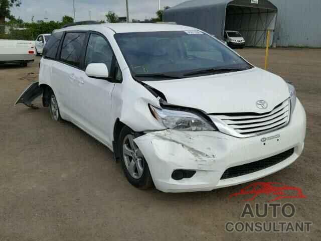 TOYOTA SIENNA LE 2016 - 5TDKK3DC5GS720684