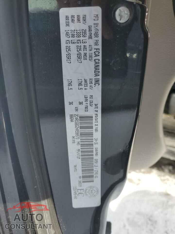 DODGE CARAVAN 2017 - 2C4RDGBG2HR590573