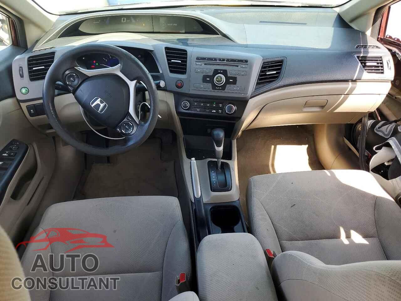 HONDA CIVIC 2012 - 19XFB2F59CE365629