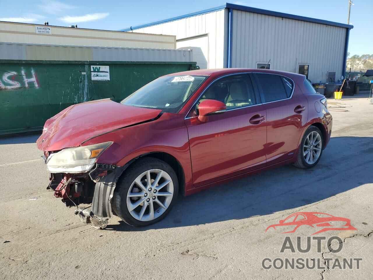 LEXUS CT 200 2012 - JTHKD5BH3C2113090