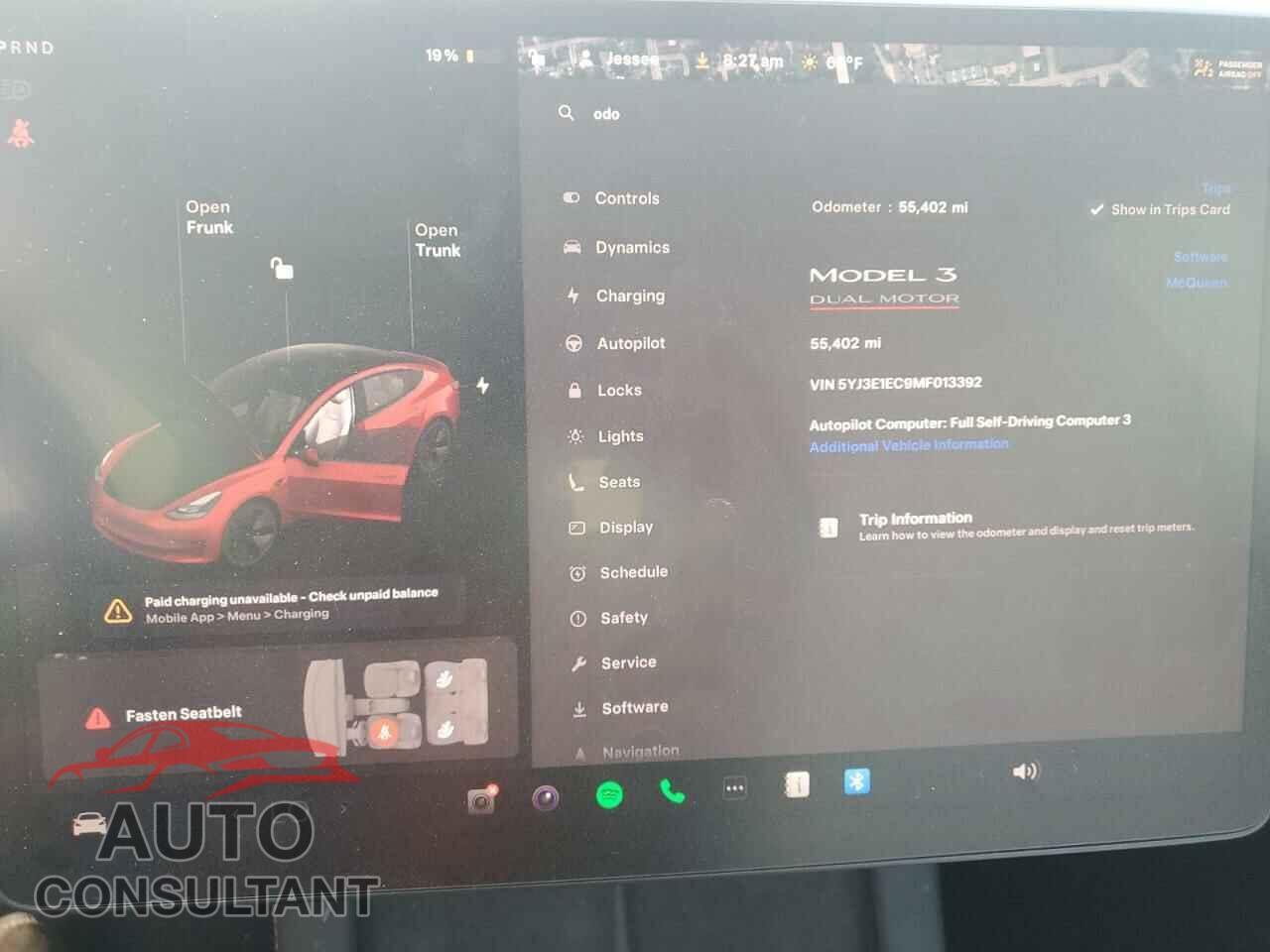 TESLA MODEL 3 2021 - 5YJ3E1EC9MF013392