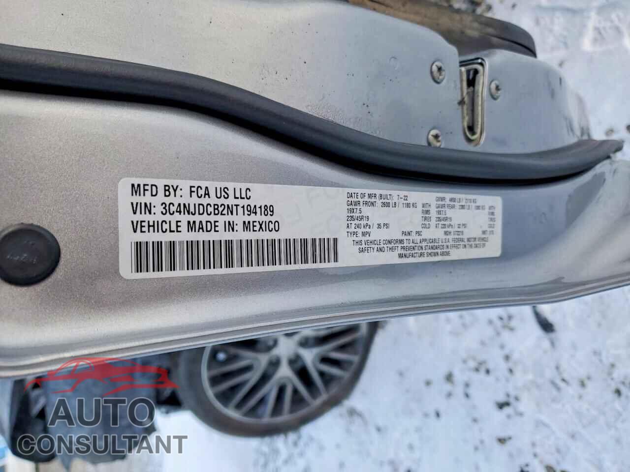 JEEP COMPASS 2022 - 3C4NJDCB2NT194189