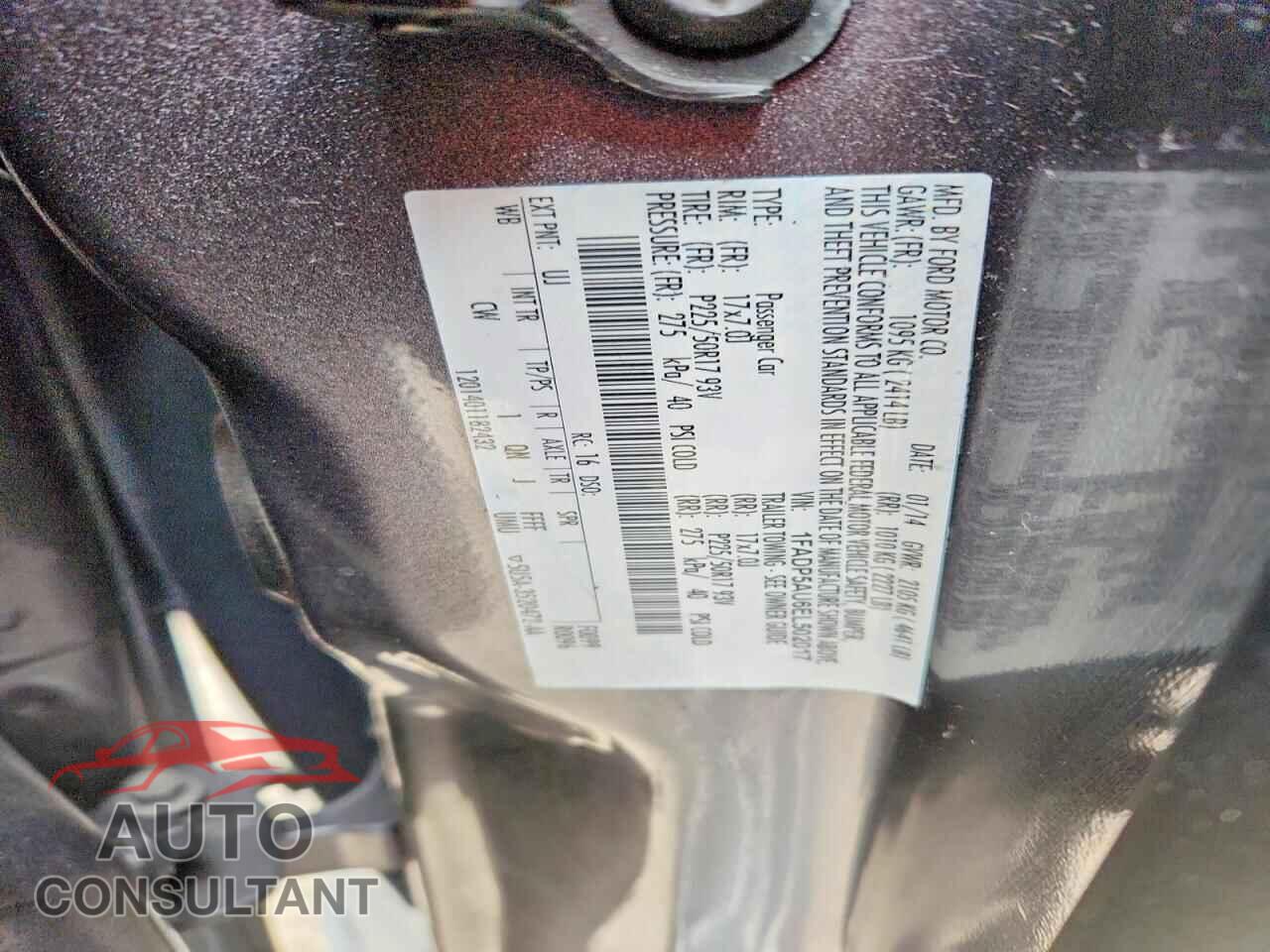 FORD CMAX 2014 - 1FADP5AU6EL502017