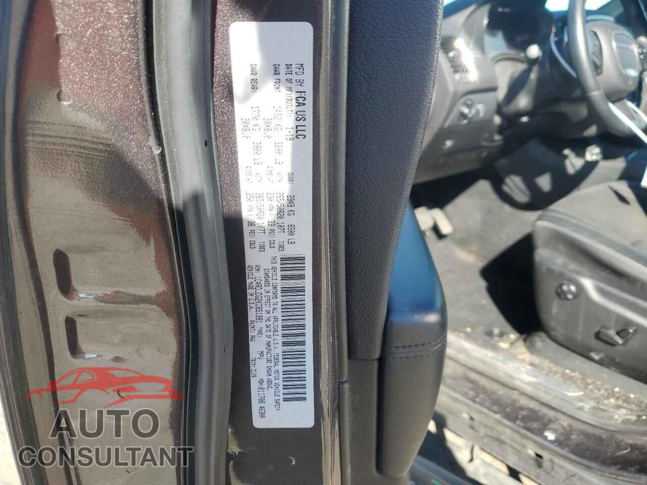 DODGE DURANGO 2019 - 1C4RDJDG2KC651981
