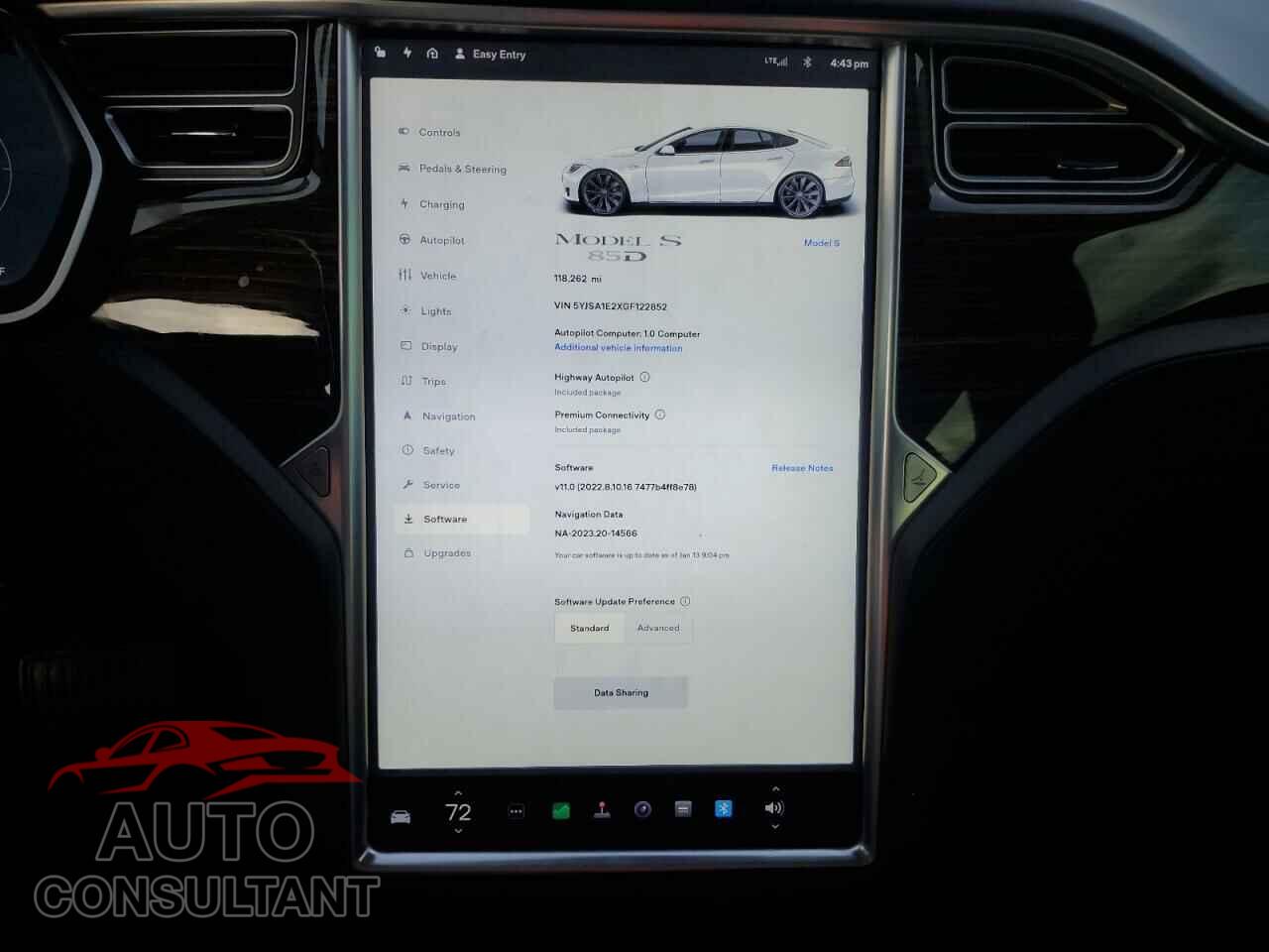 TESLA MODEL S 2016 - 5YJSA1E2XGF122852