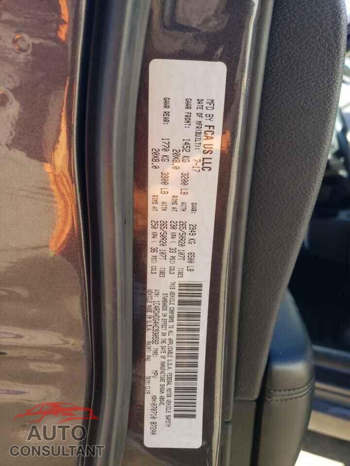DODGE DURANGO 2017 - 1C4RDHDG4HC930592