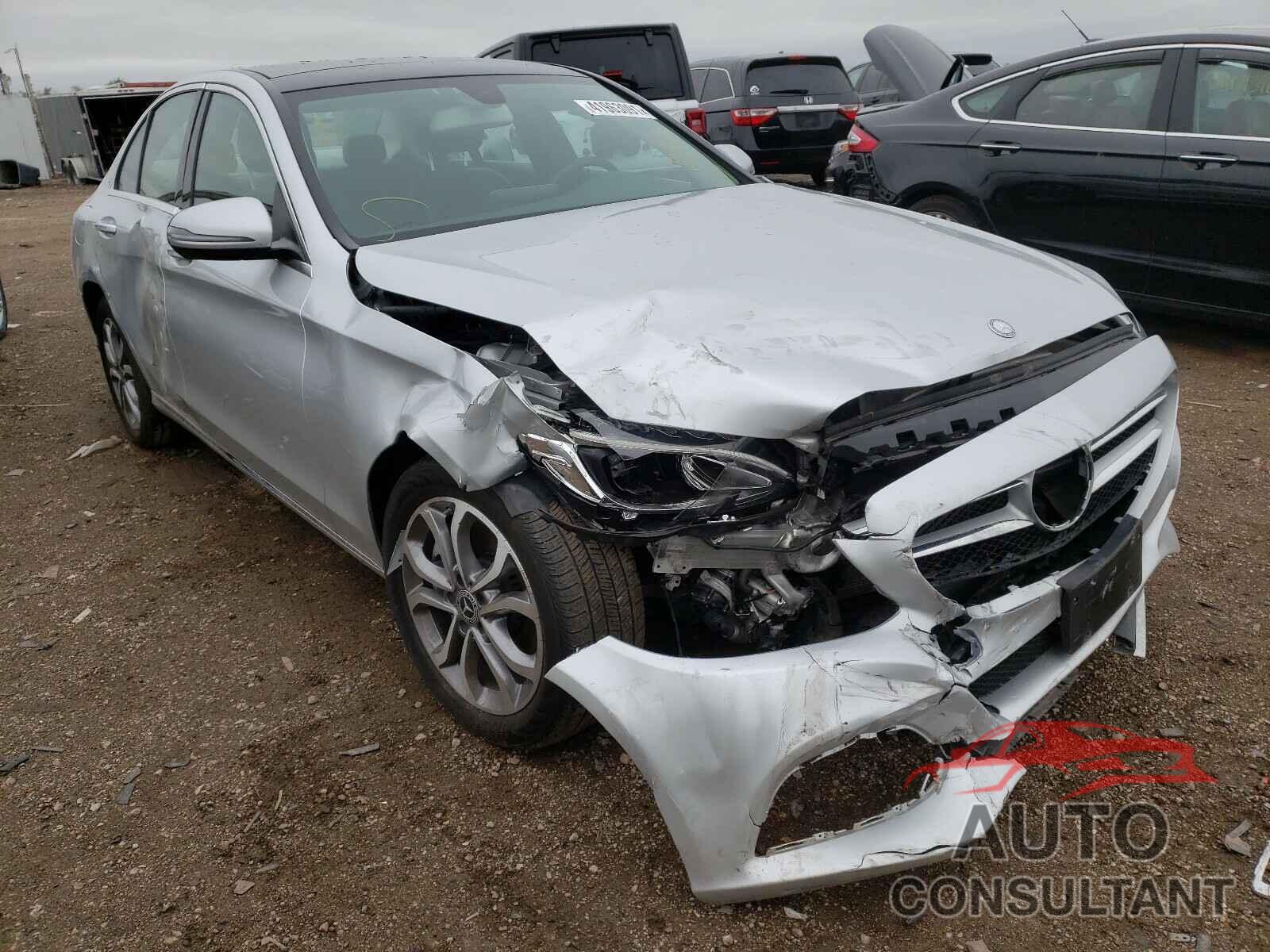 MERCEDES-BENZ C CLASS 2017 - 55SWF4KB2HU221612