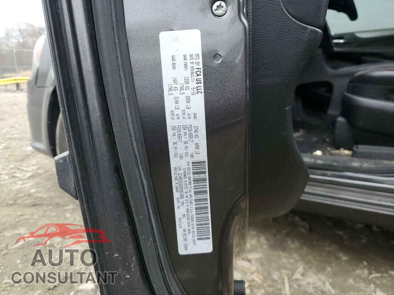 DODGE CARAVAN 2016 - 2C4RDGEG2GR361899