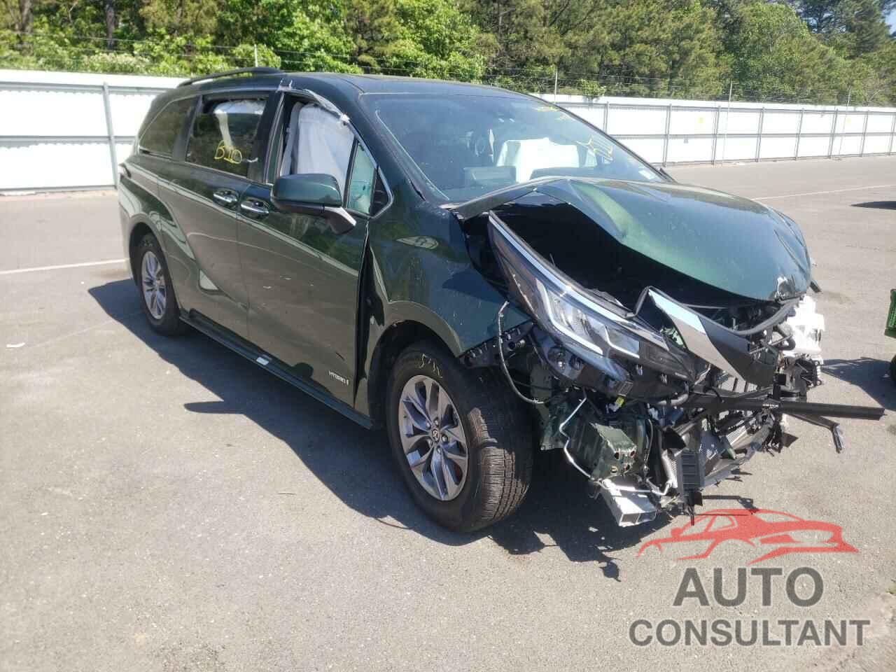 TOYOTA SIENNA 2021 - 5TDJRKEC6MS014738