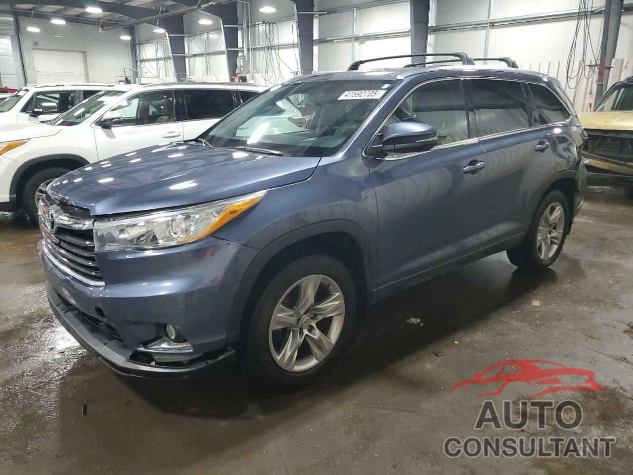 TOYOTA HIGHLANDER 2015 - 5TDDKRFH9FS183319