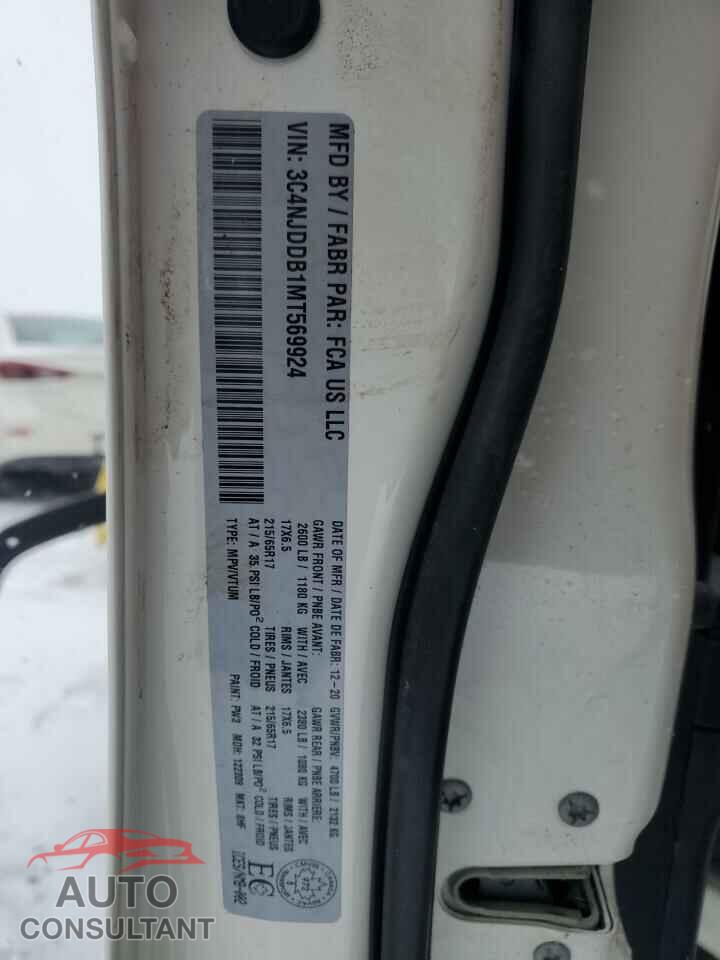JEEP COMPASS 2021 - 3C4NJDDB1MT569924
