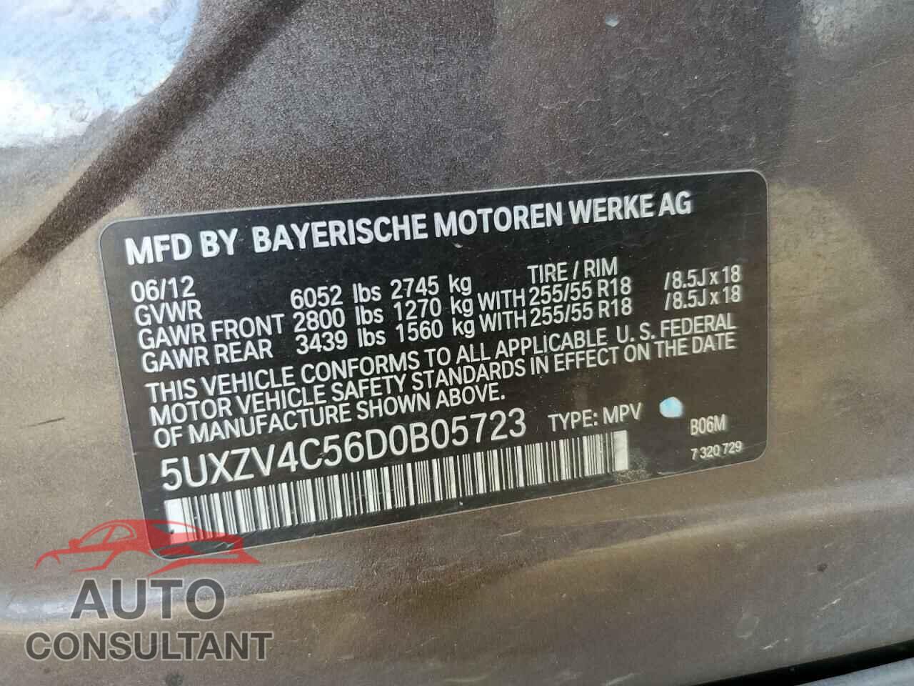 BMW X5 2013 - 5UXZV4C56D0B05723