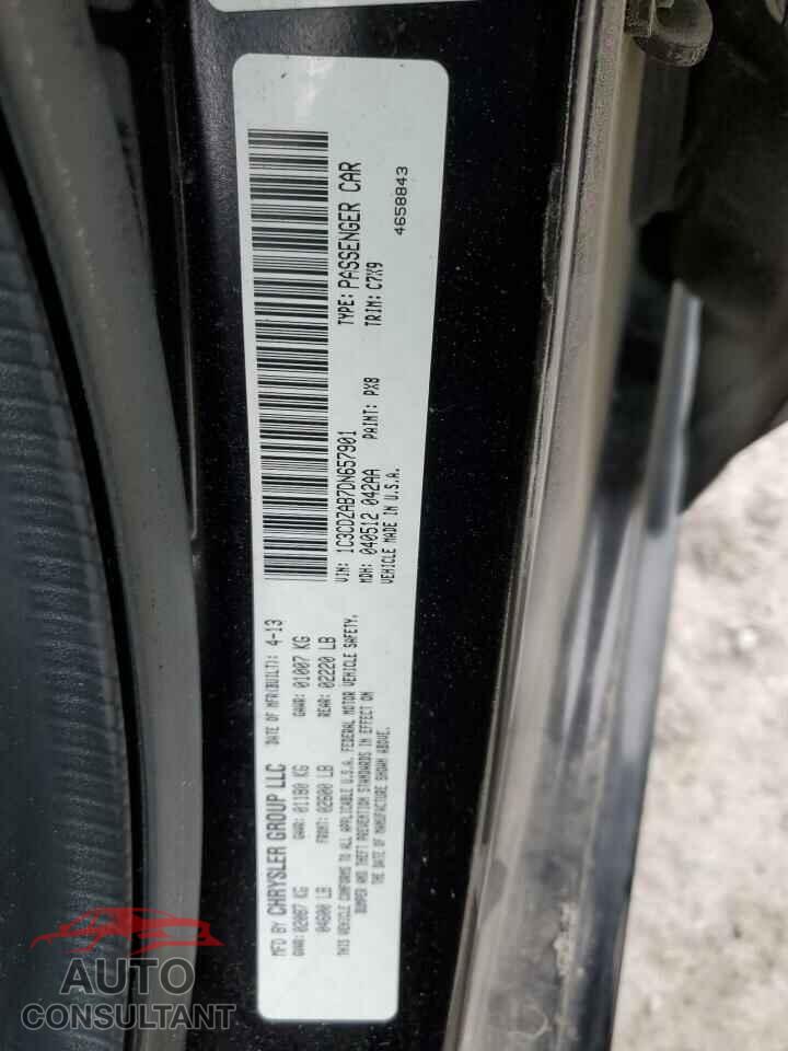 DODGE AVENGER 2013 - 1C3CDZAB7DN657901
