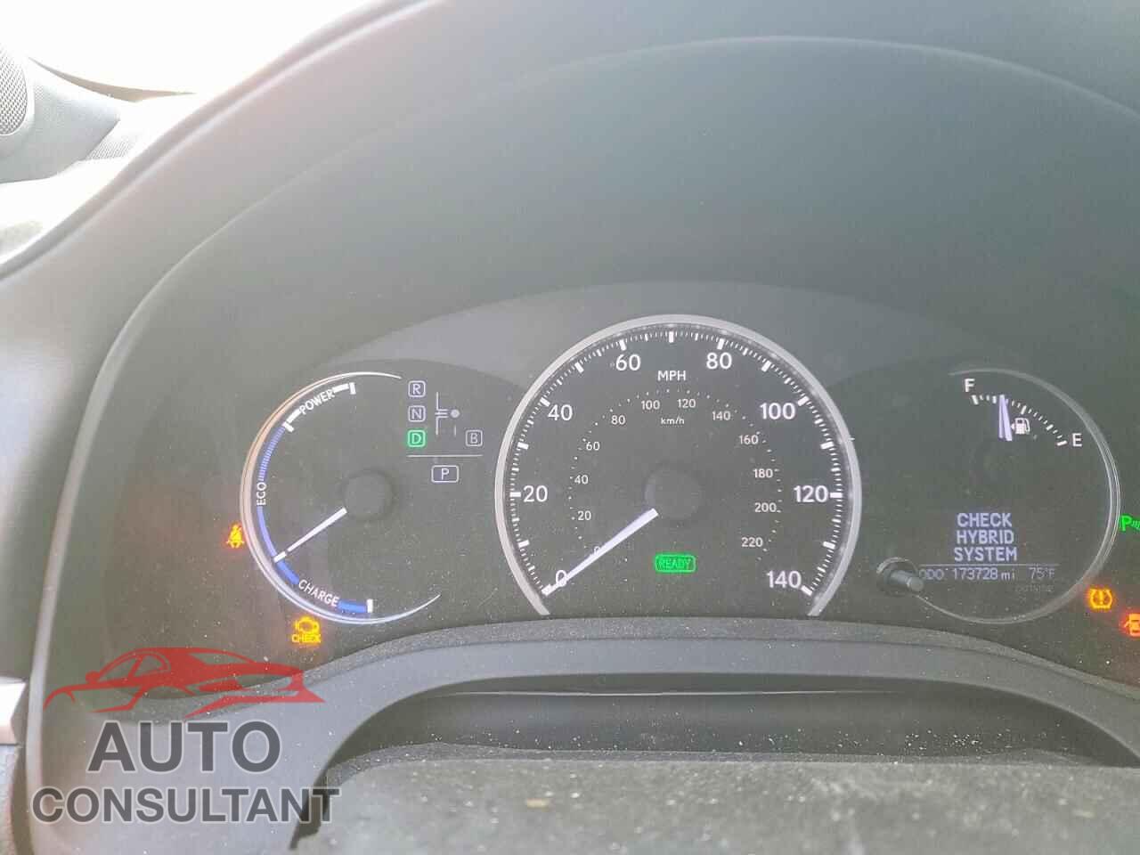 LEXUS CT 200H 2013 - JTHKD5BH1D2134649