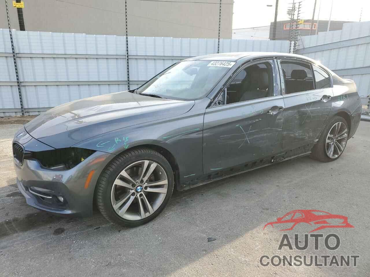 BMW 3 SERIES 2017 - WBA8B9G57HNU48864