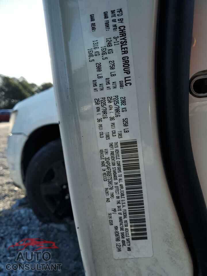 DODGE JOURNEY 2011 - 3D4PG4FB6BT530170