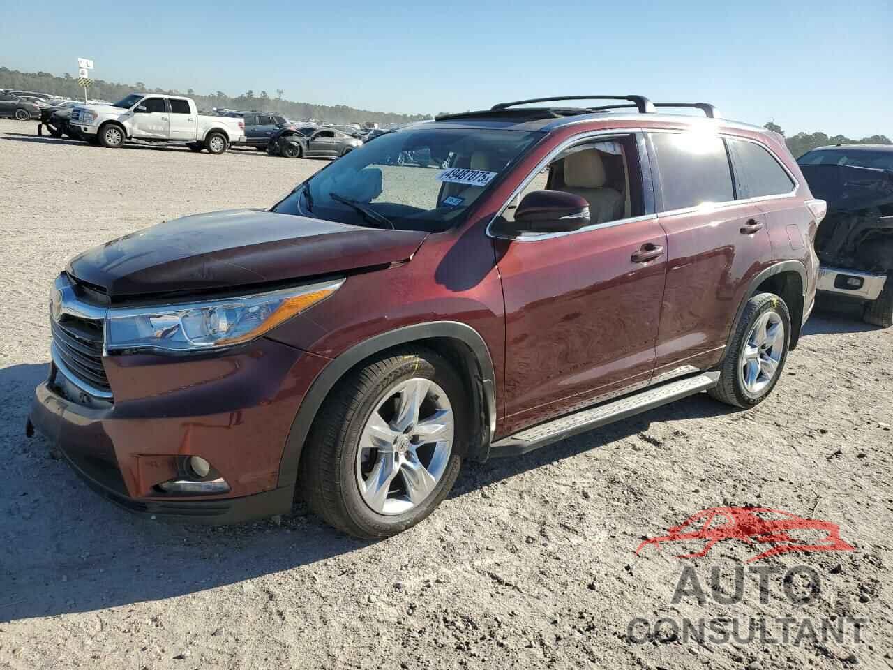 TOYOTA HIGHLANDER 2015 - 5TDDKRFH3FS091591