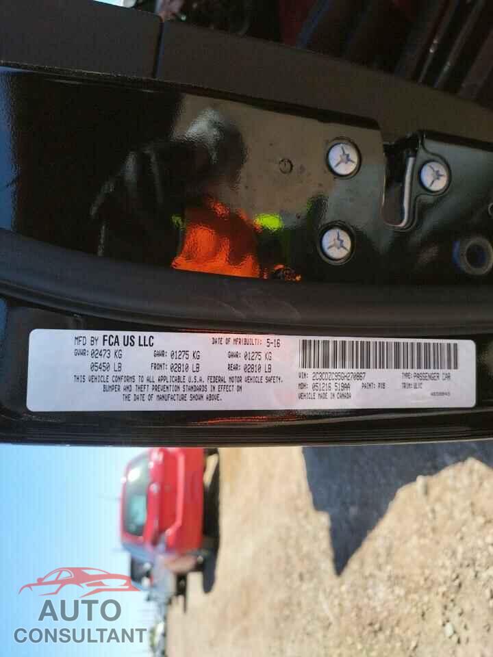 DODGE CHALLENGER 2016 - 2C3CDZC95GH270867