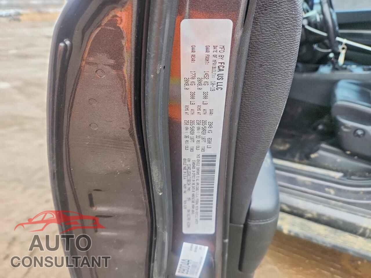 DODGE DURANGO 2020 - 1C4RDJDGXLC188134