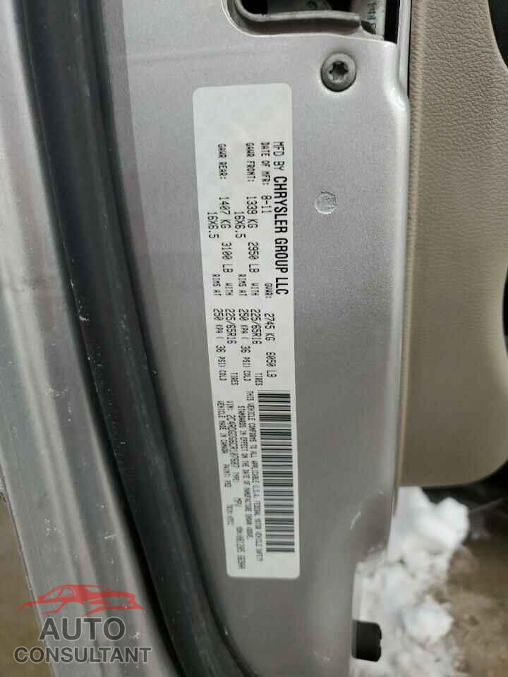 DODGE CARAVAN 2012 - 2C4RDGDG6CR107687