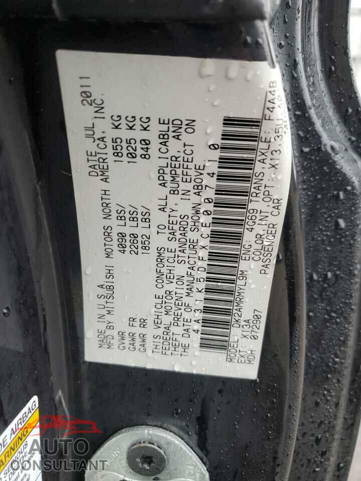 MITSUBISHI ECLIPSE 2012 - 4A31K5DFXCE007410