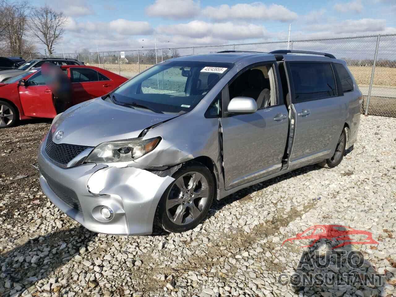 TOYOTA SIENNA 2012 - 5TDXK3DC7CS201314