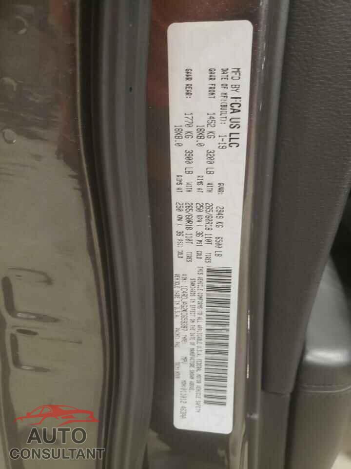 DODGE DURANGO 2019 - 1C4RDJAG2KC659387