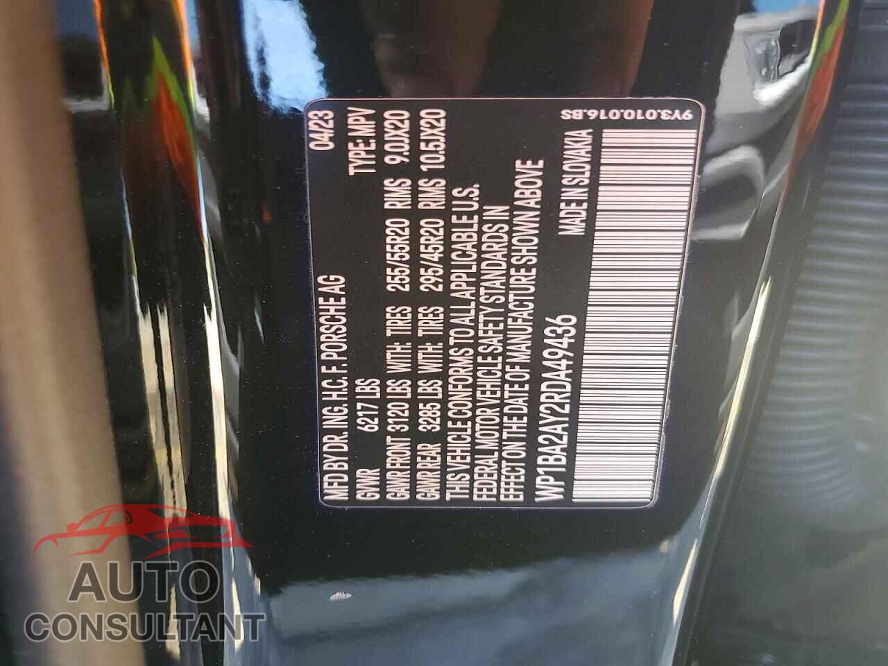 PORSCHE CAYENNE 2024 - WP1BA2AY2RDA49436