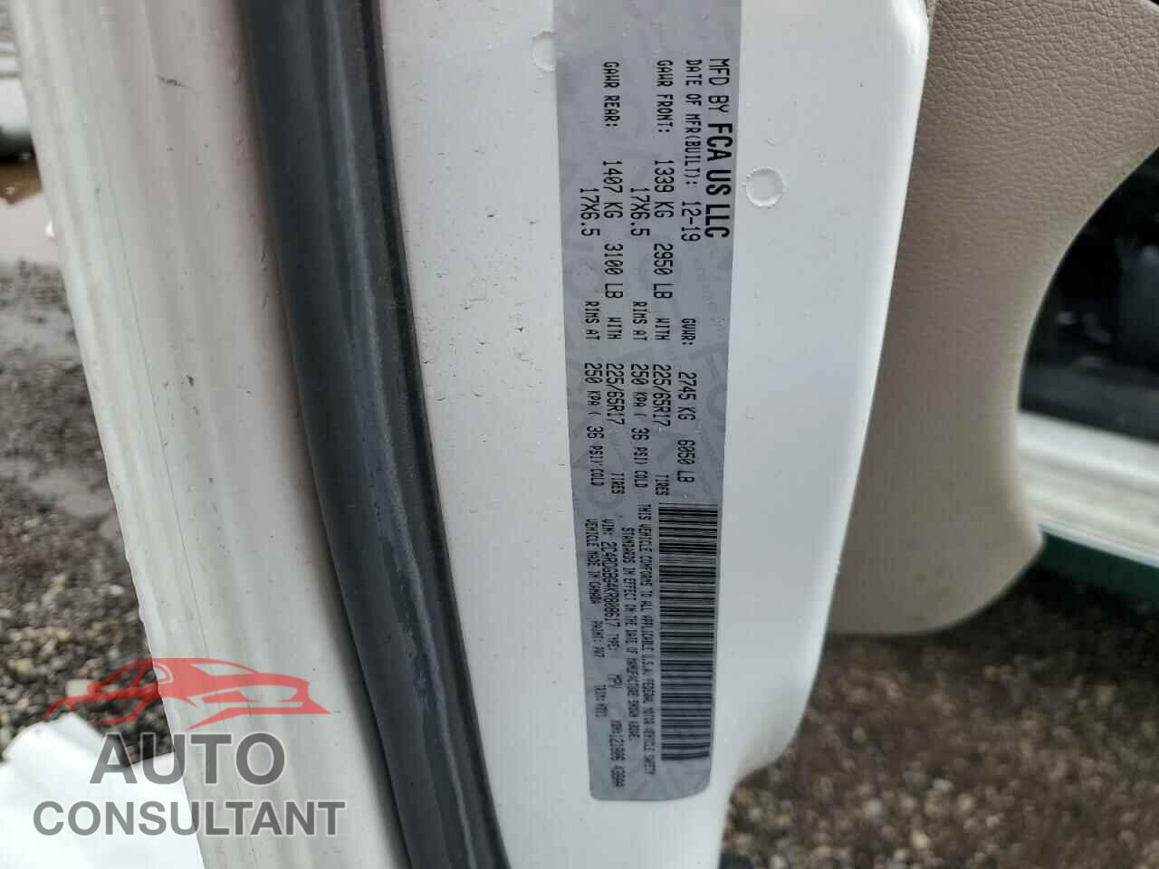 DODGE CARAVAN 2019 - 2C4RDGBG4KR808617