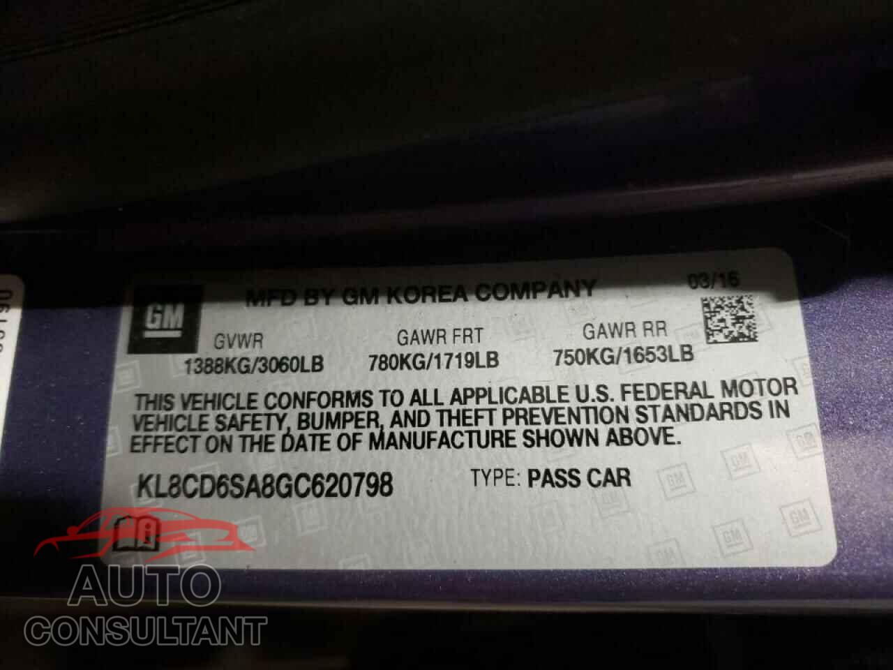 CHEVROLET SPARK 2016 - KL8CD6SA8GC620798