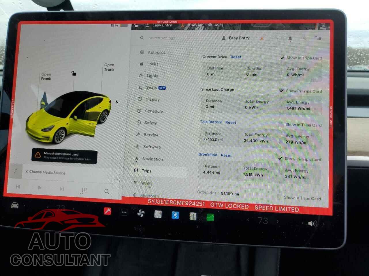 TESLA MODEL 3 2021 - 5YJ3E1EB0MF924251