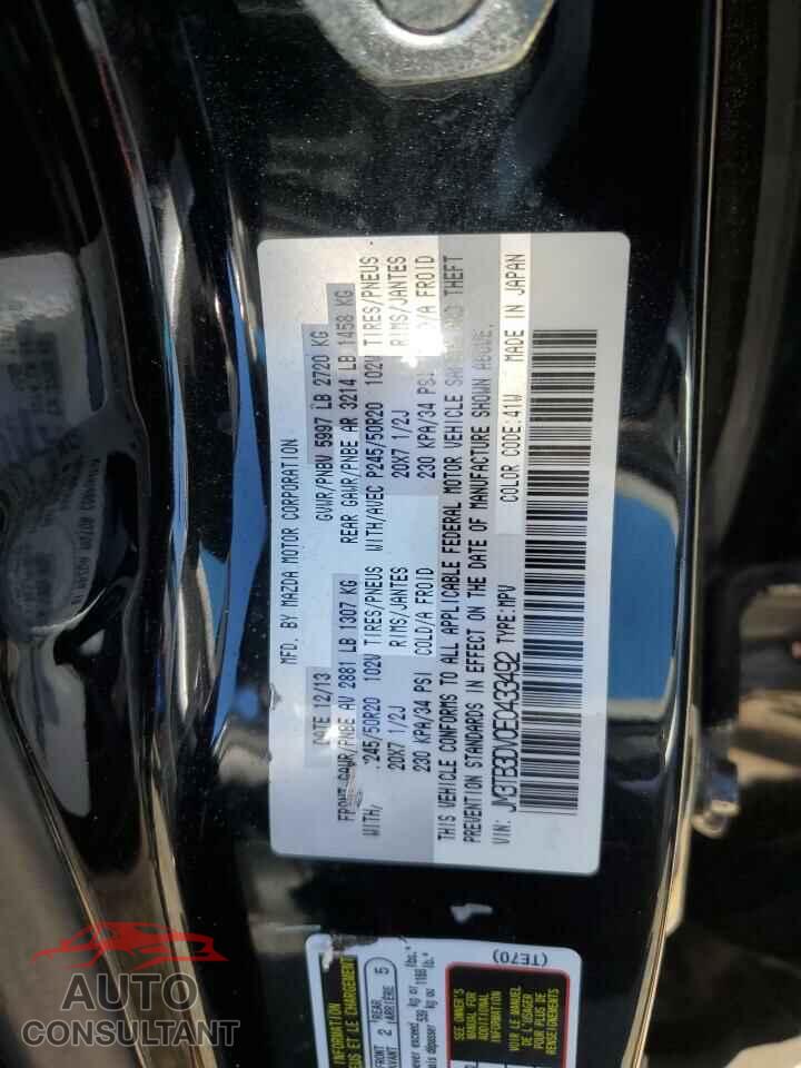 MAZDA CX-9 2014 - JM3TB3DV0E0433492