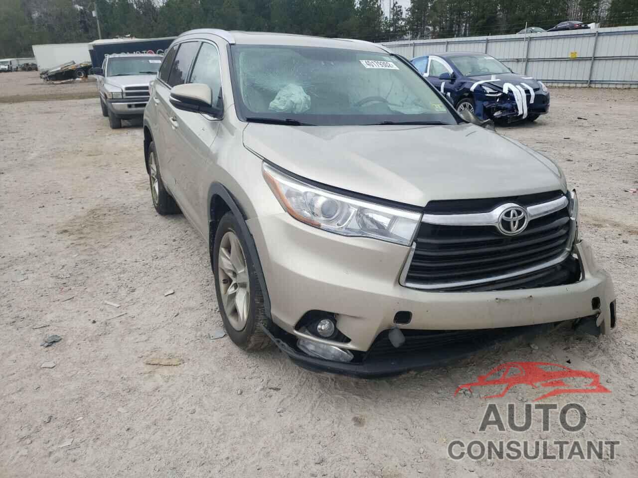 TOYOTA HIGHLANDER 2014 - 5TDDKRFH7ES048290