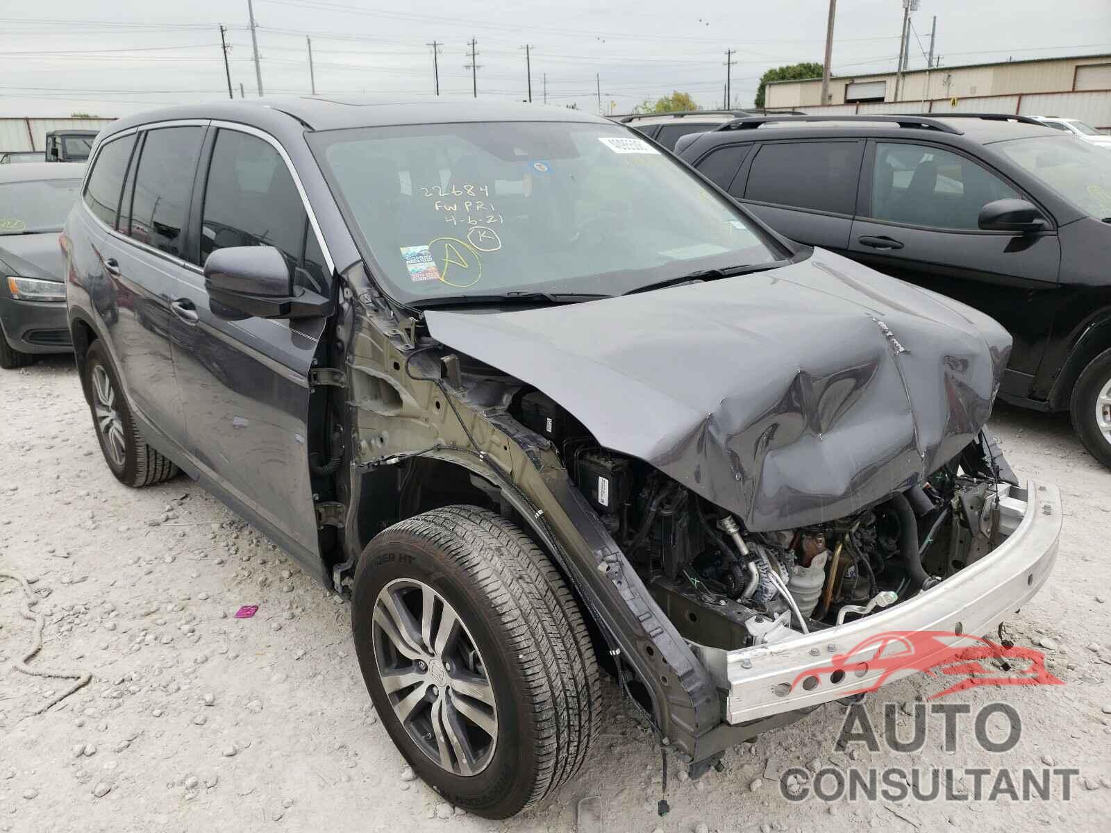 HONDA PILOT 2017 - 5FNYF6H65HB049043