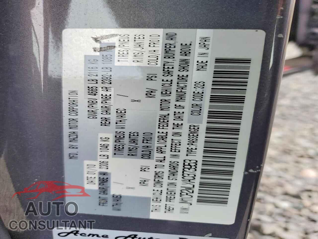 MAZDA 5 2010 - JM1CR2WLXA0373953