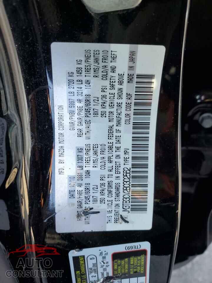 MAZDA CX-9 2011 - JM3TB3CV2B0302562