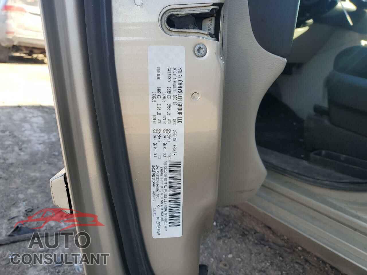 DODGE CARAVAN 2013 - 2C4RDGCG3DR659487