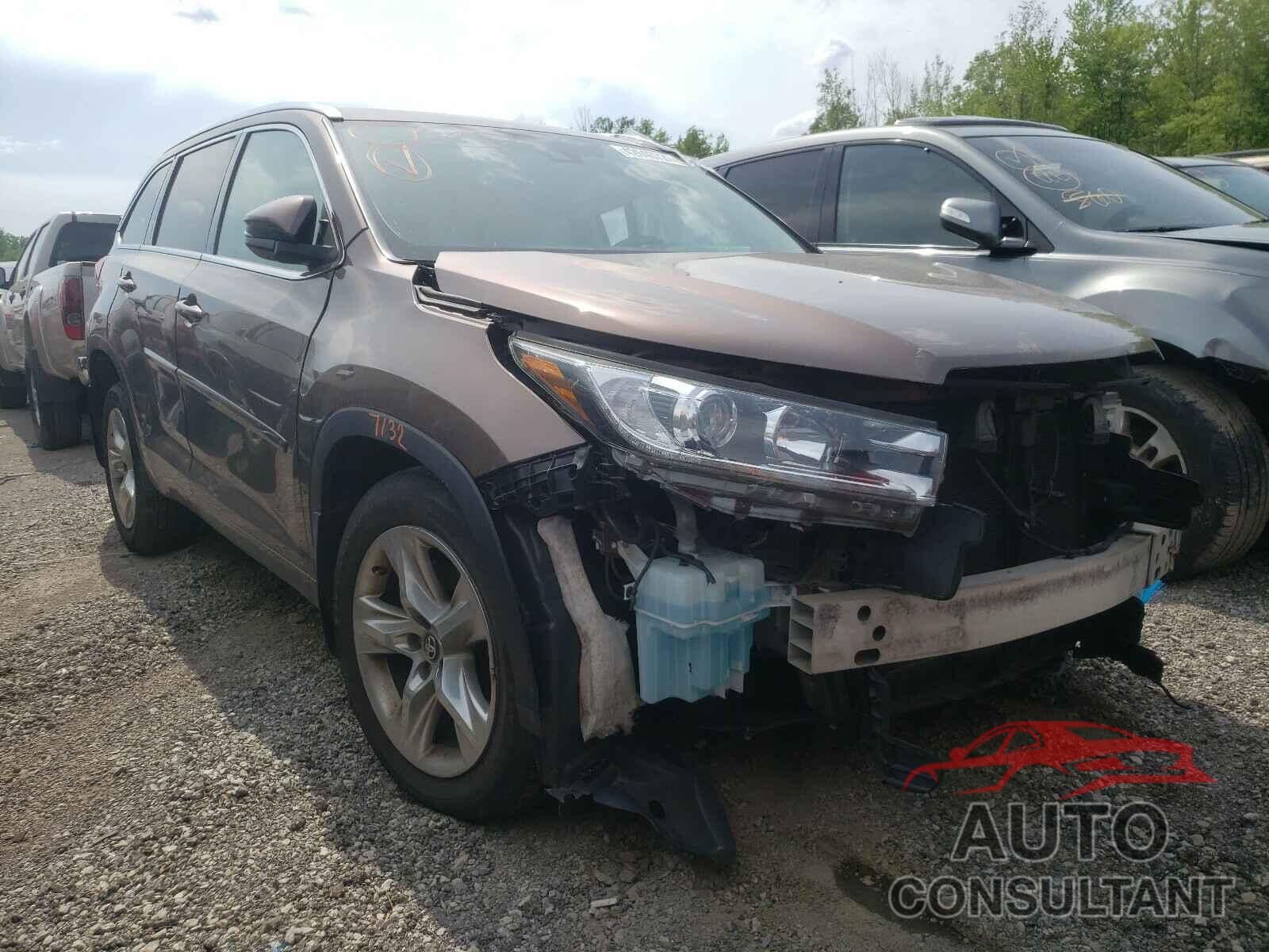 TOYOTA HIGHLANDER 2017 - 5TDDZRFH5HS366280
