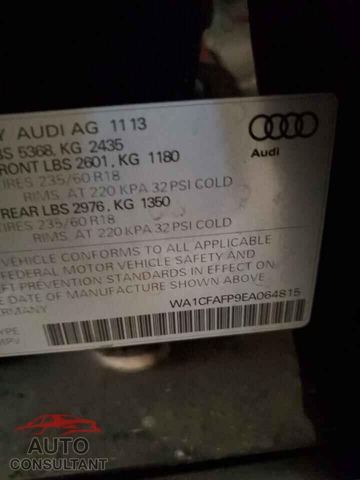 AUDI Q5 2014 - WA1CFAFP9EA064815