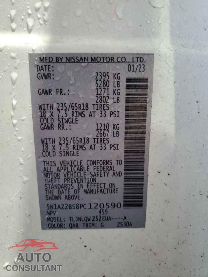 NISSAN MURANO 2023 - 5N1AZ2BS8PC120590