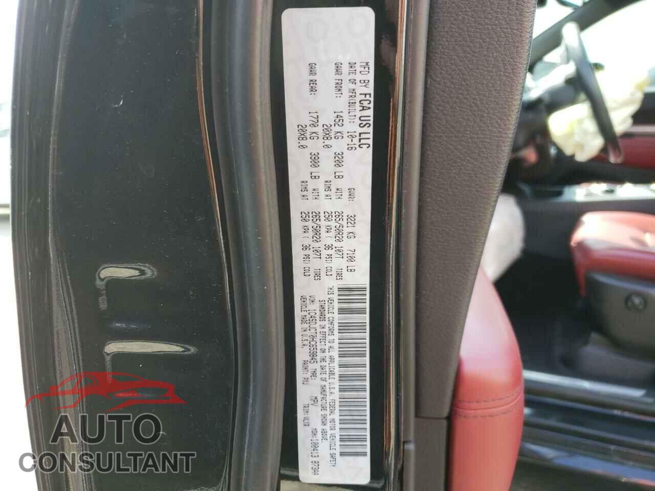 DODGE DURANGO 2017 - 1C4SDJCT0HC659845