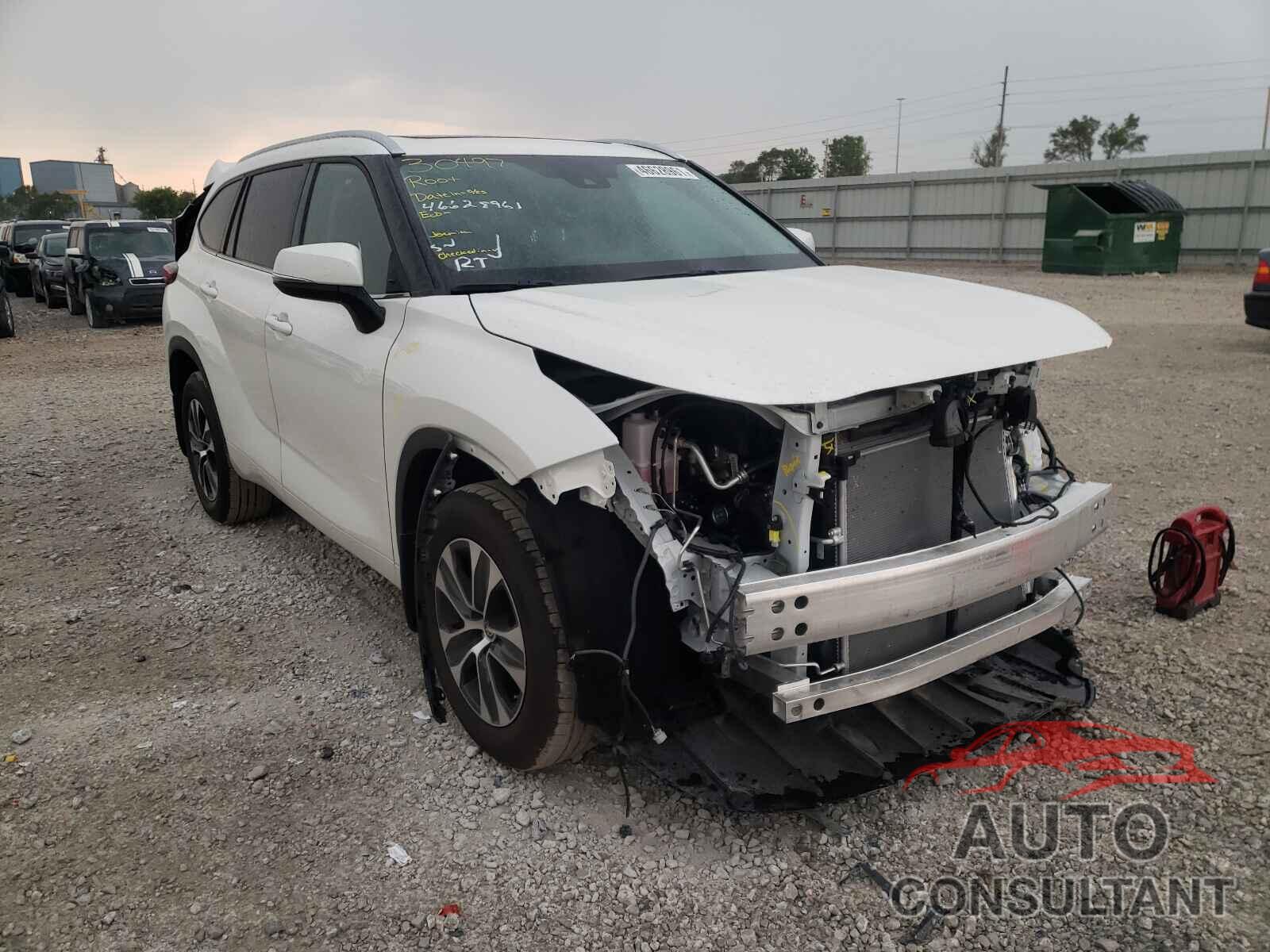 TOYOTA HIGHLANDER 2021 - 5TDGZRBH2MS107288