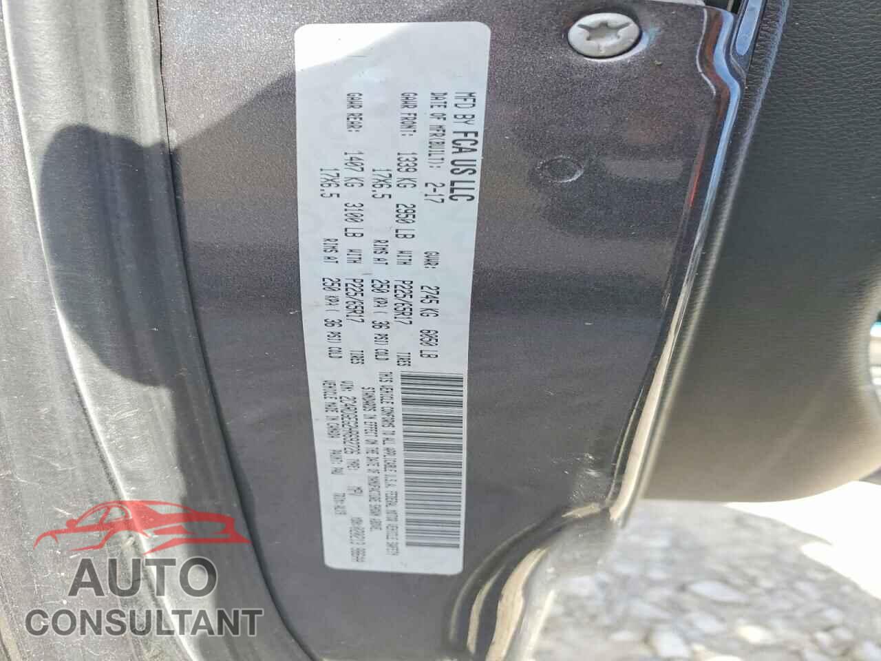 DODGE CARAVAN 2017 - 2C4RDGEG2HR692726