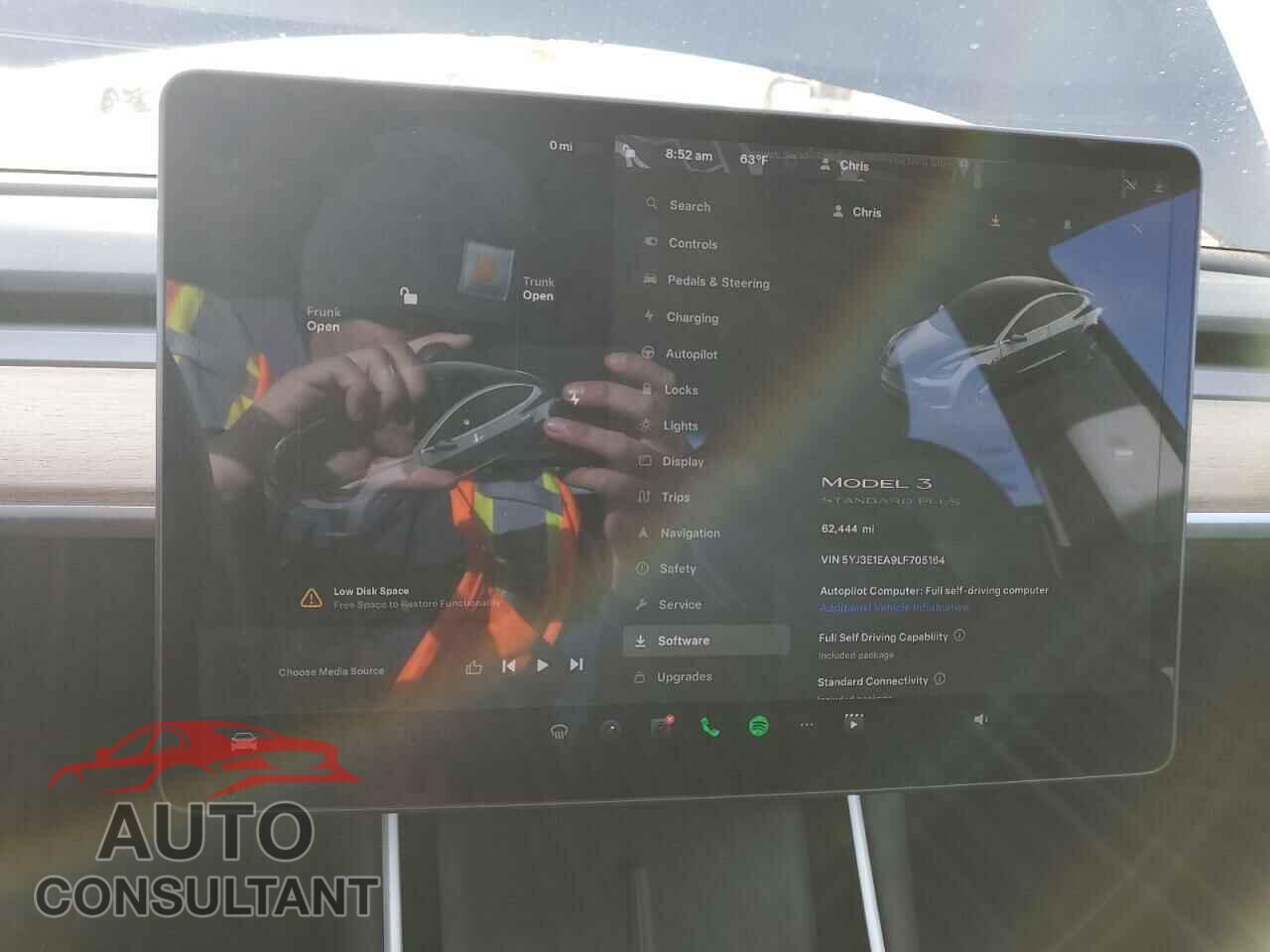 TESLA MODEL 3 2020 - 5YJ3E1EA9LF705164