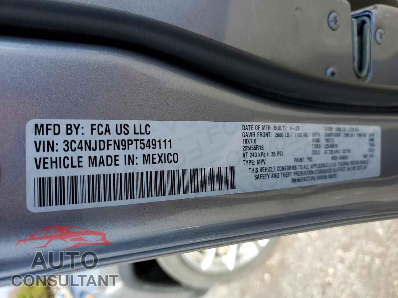JEEP COMPASS 2023 - 3C4NJDFN9PT549111