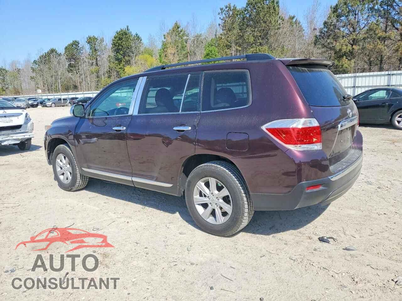 TOYOTA HIGHLANDER 2012 - 5TDBK3EH2CS108026