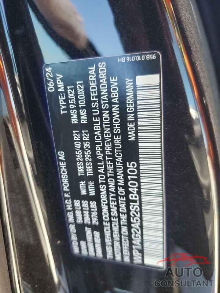 PORSCHE MACAN 2025 - WP1AG2A52SLB40105