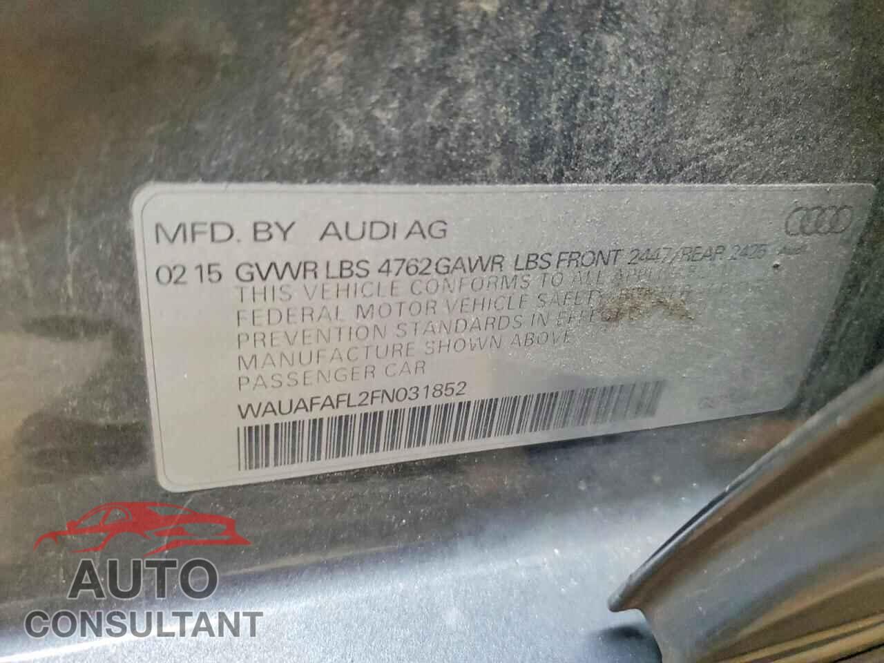 AUDI A4 2015 - WAUAFAFL2FN031852