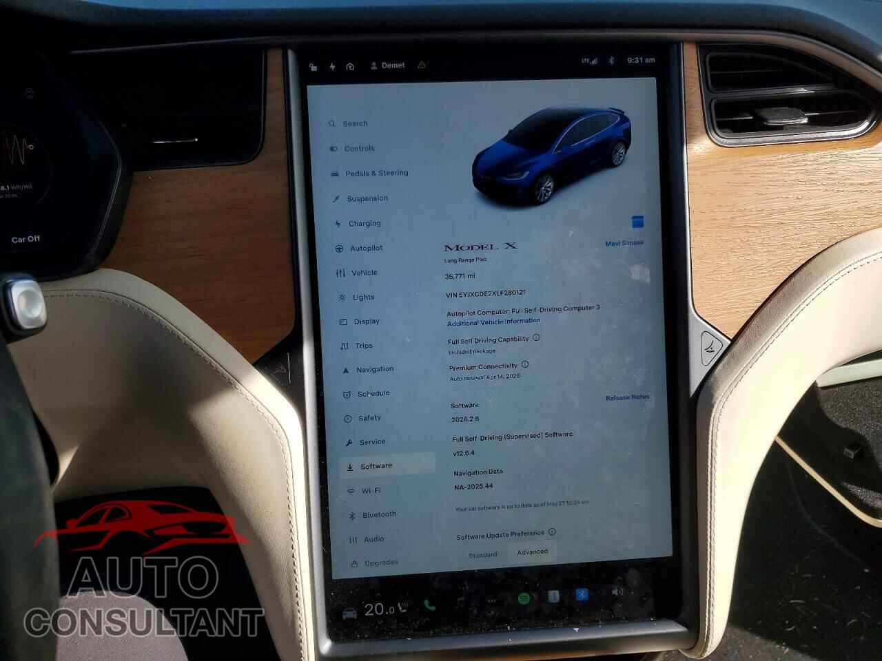 TESLA MODEL X 2020 - 5YJXCDE2XLF280121